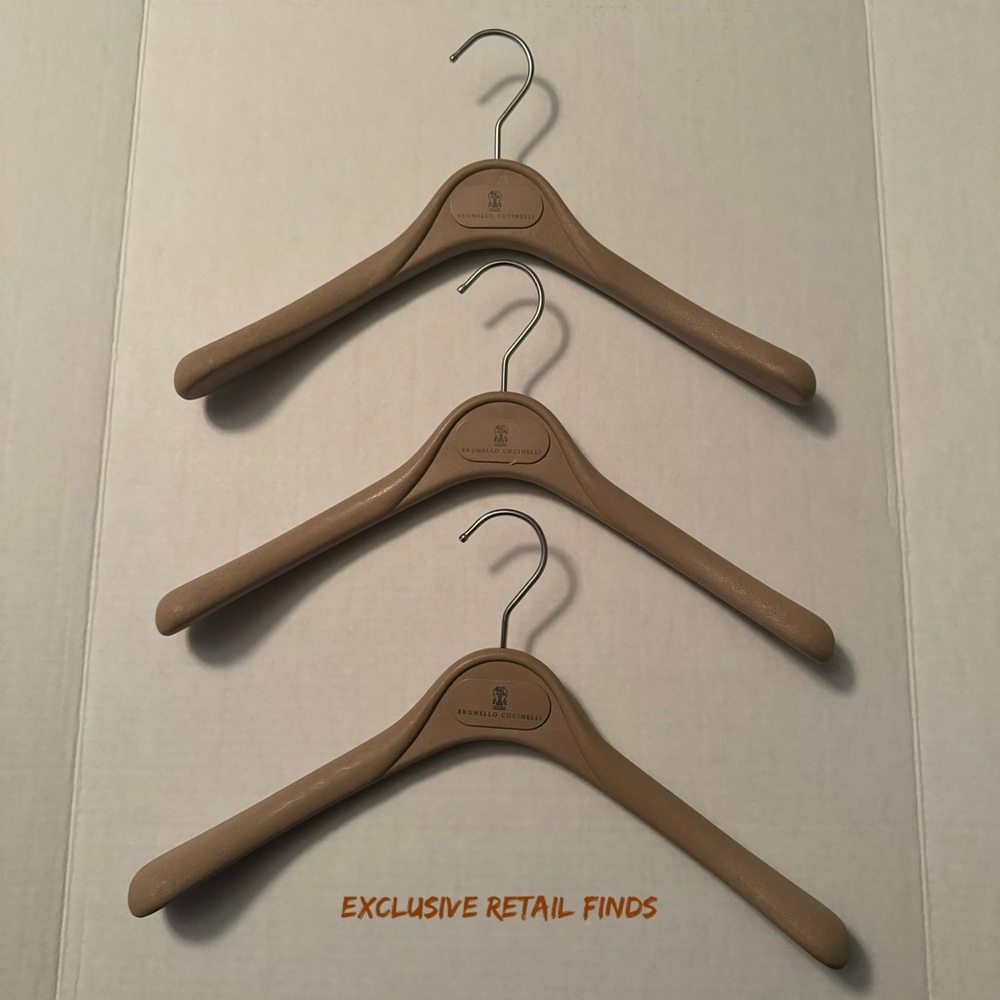 Set of Three (3) Brunello Cucinelli Designer Hangers